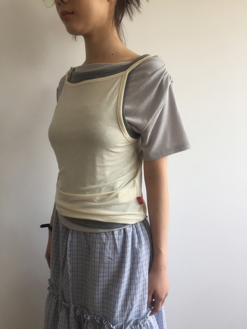 YWD SHIRRING T-SHIRTS (3color)