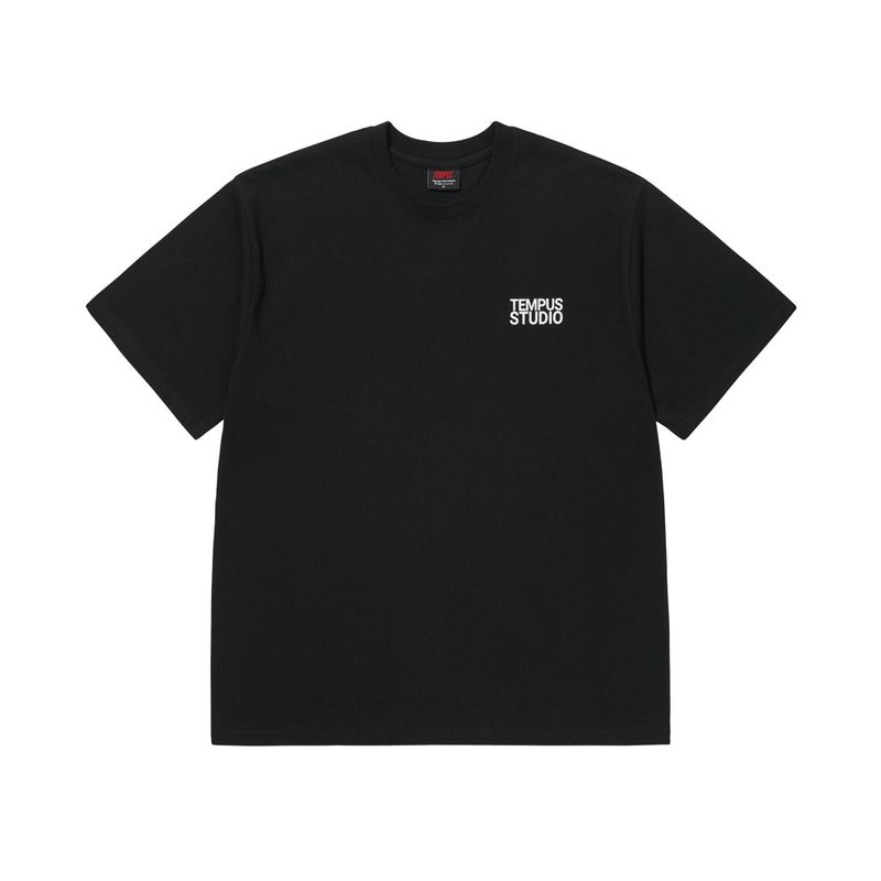 TEMPUSSTUDIO（テンプススタジオ）の「TIME LOGO T-SHIRT [BLACK]（Tops）」