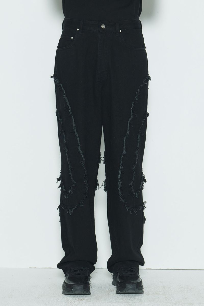 Comma Denim Pants Black