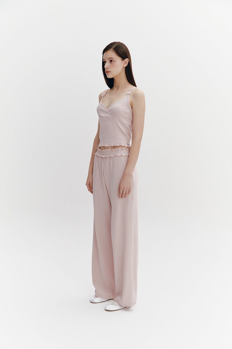 Wave Frill Pants Pink