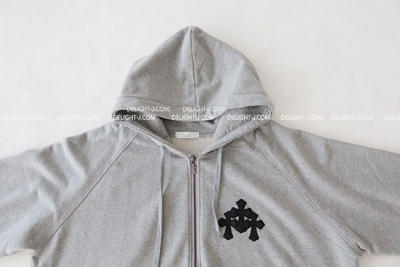 [UNISEX] Chrome Patch Oversized-Fit Hooded Zip-Up Jacket