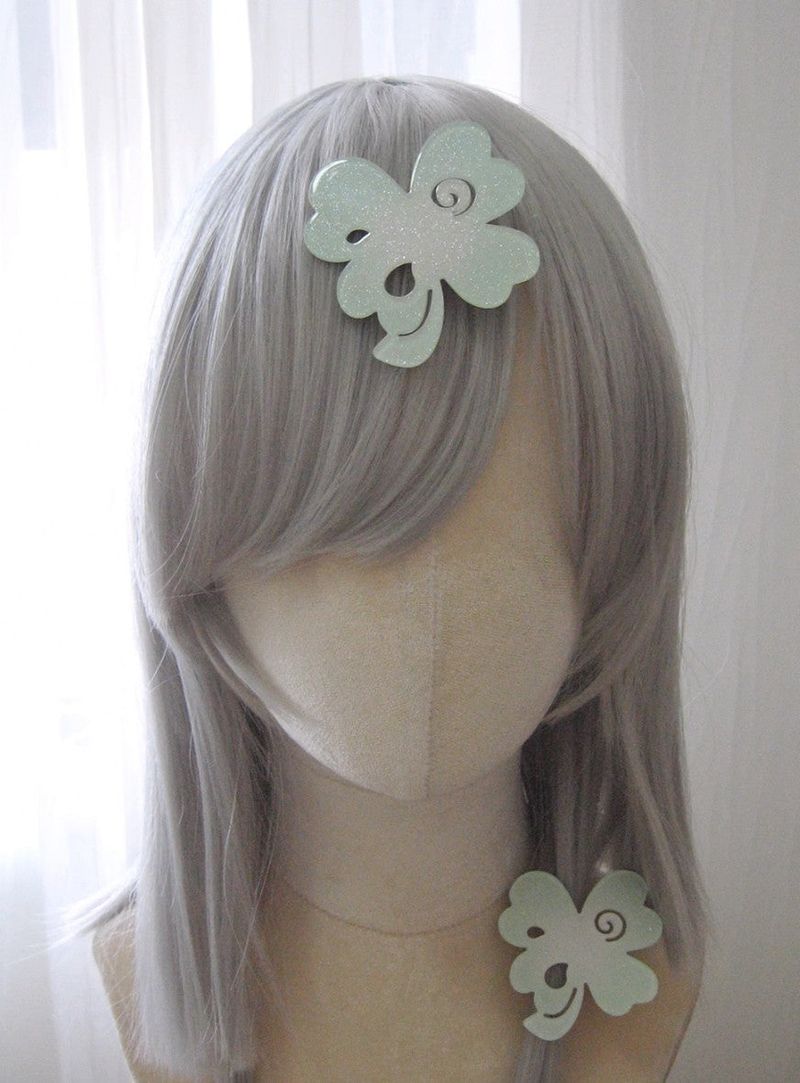✧Forever lucky clover hair pin✧