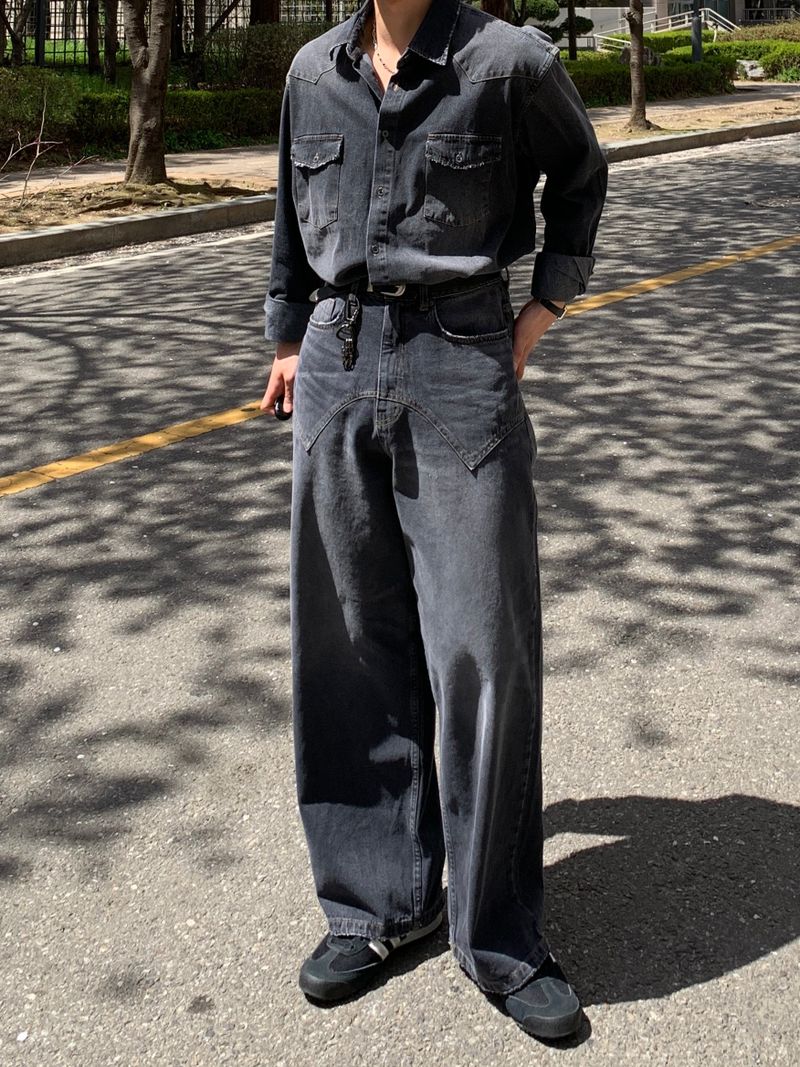 Mensfloor（メンズフロア）の「Brush Western Denim Shirt（Tops）」
