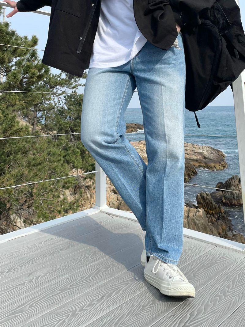 BRUSH SEMI DENIM PANTS(4COLOR)