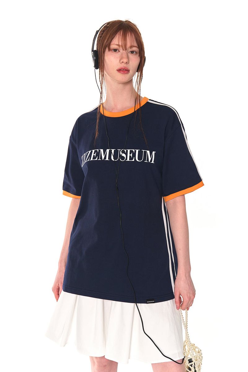COLORS LINE LINGER LINE T-SHIRTS (NAVY)