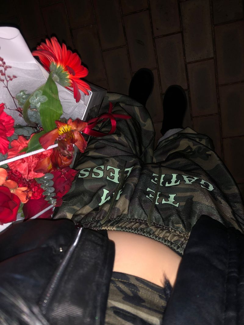 (2 Type) Patterned Wide Sweatpants