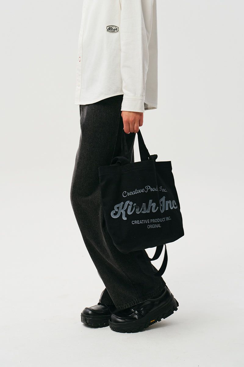 KIRSH（キルシー）の「UNI WORDING LOGO ECO BAG [BLACK]（Bags）」