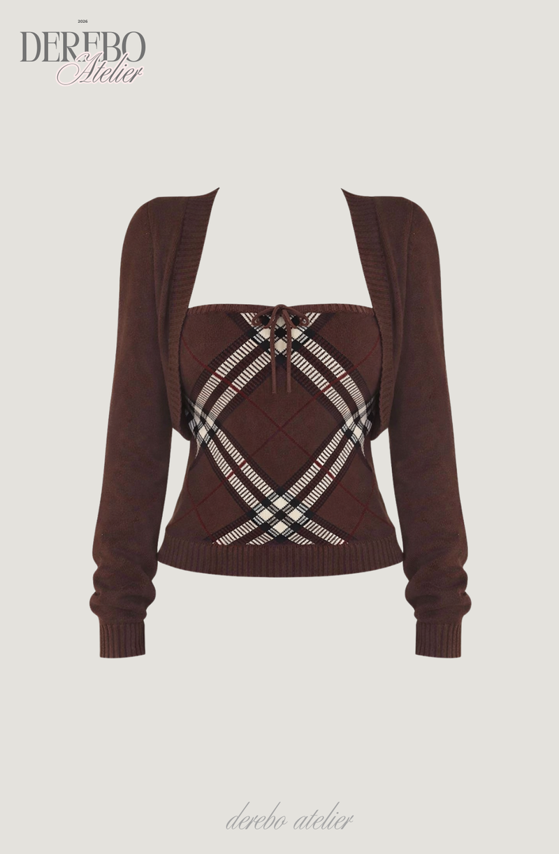 Heritage Brown Bolero Two-Piece Top