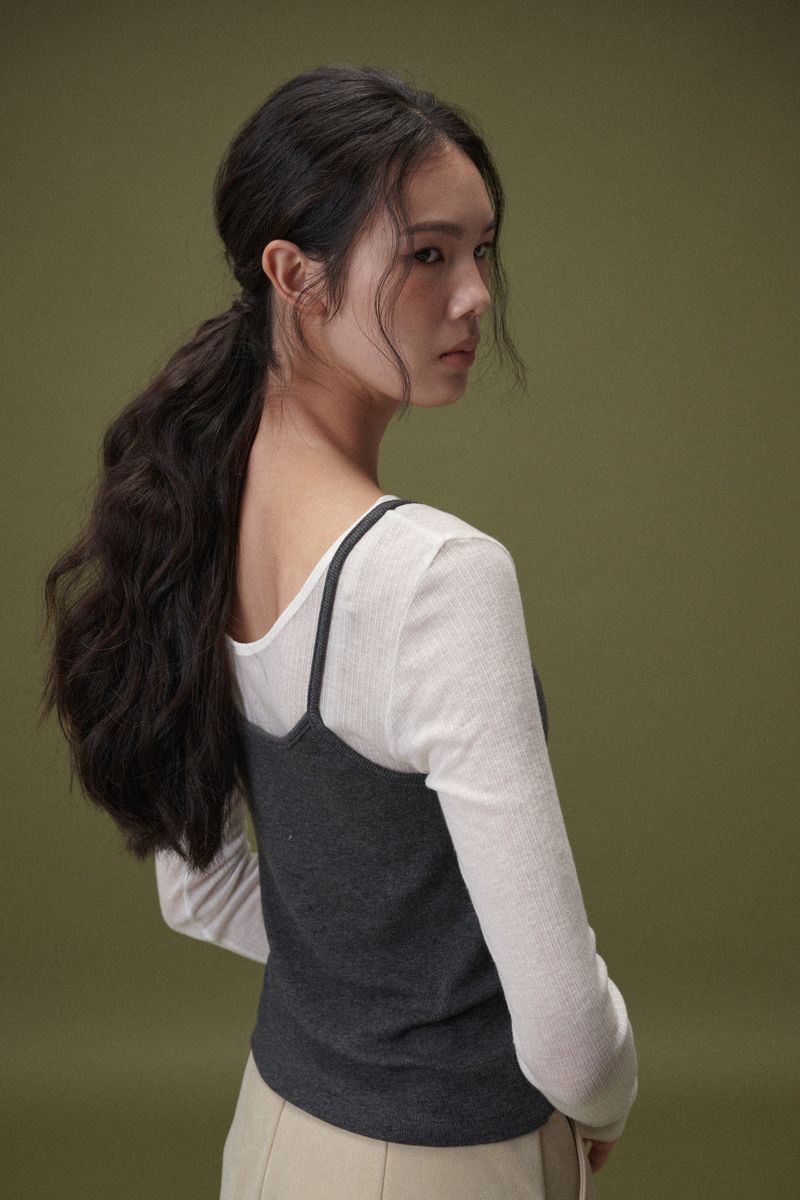  Angora sleeveless (Black)