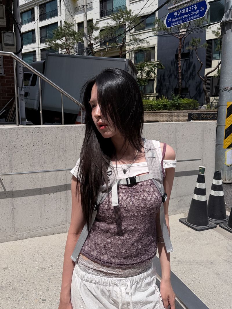  LACE EYELET CAMISOLE