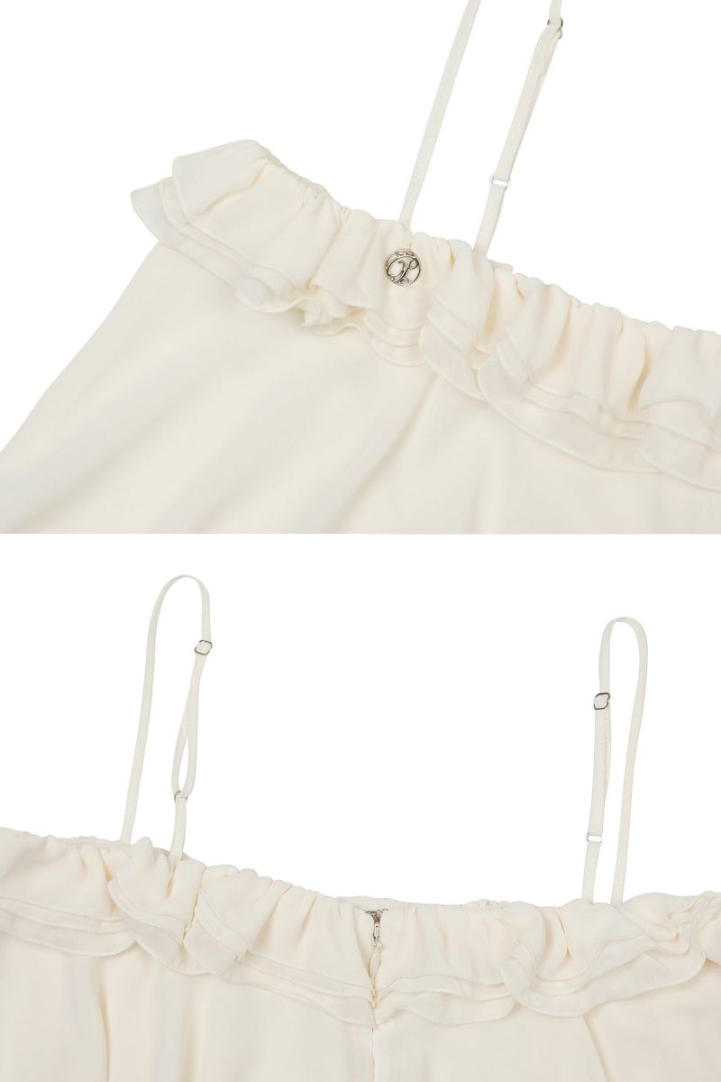 LILY SCARF TOP cream