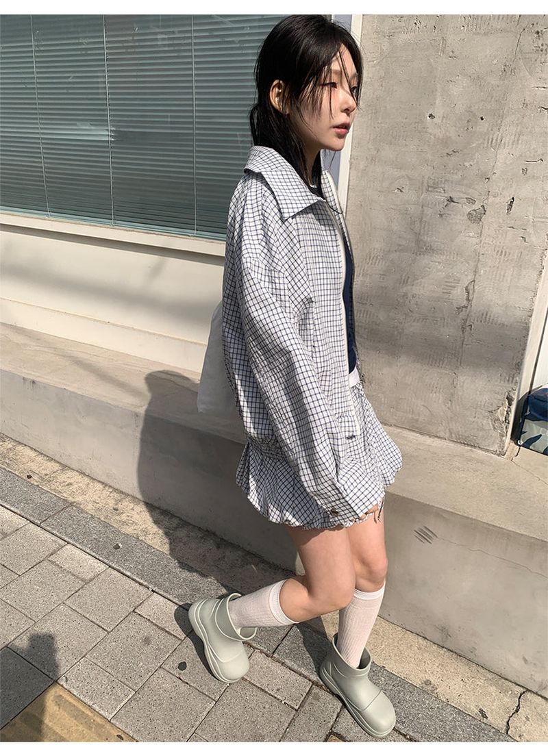 LIGHT CHECK BLOUSON (2C)