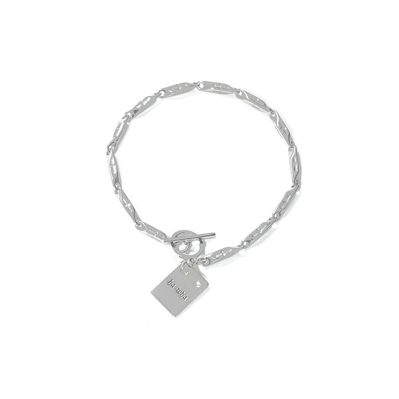 SQUARE CROSS CHAIN BRACELET