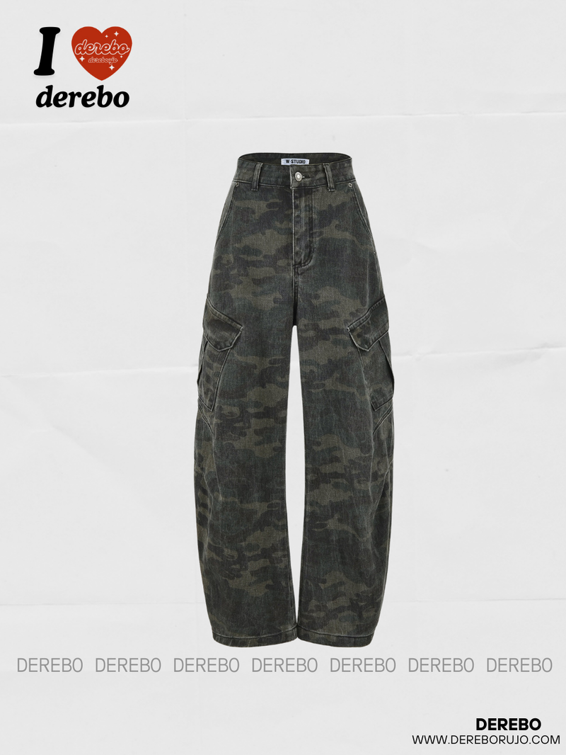 dereborujo（ドレボルゾー）の「Camo Curved Wide Pocket Casual Pants（Pants）」