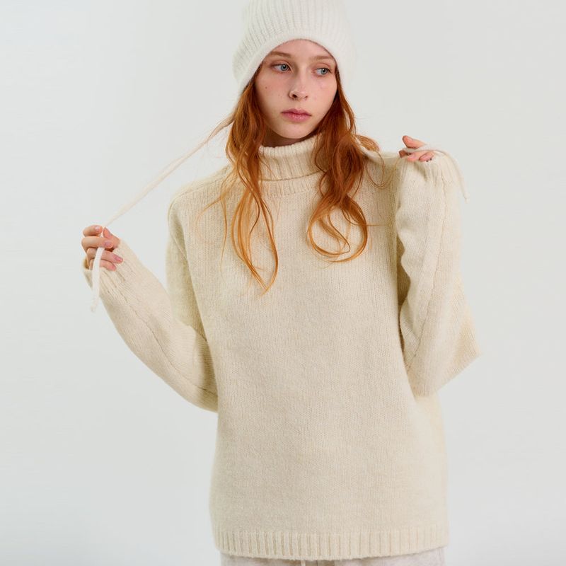 Basic Turtle Neck Sweater_2Color