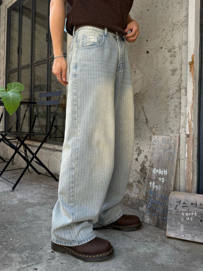 AVAND（アバンド）の「Fitz stripe denim pants（Pants）」