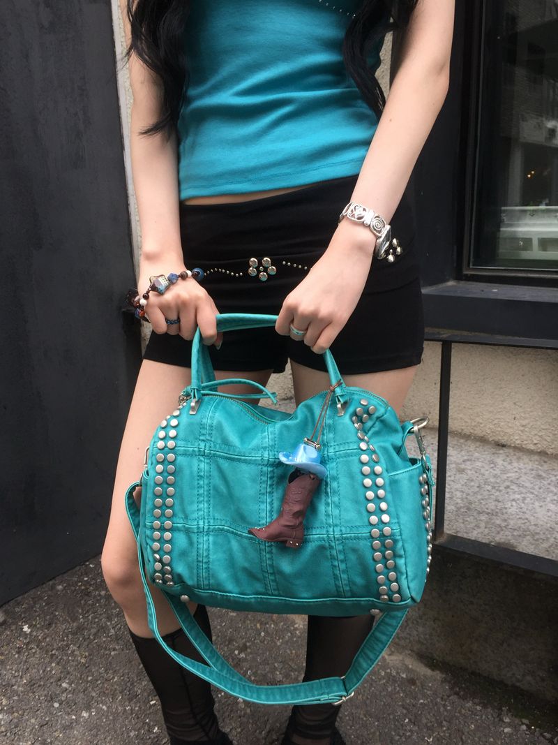 Vintage Stud Boston Bag