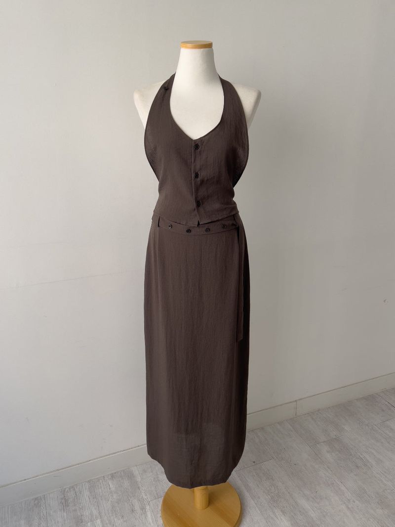 Helena Strap Long Skirt