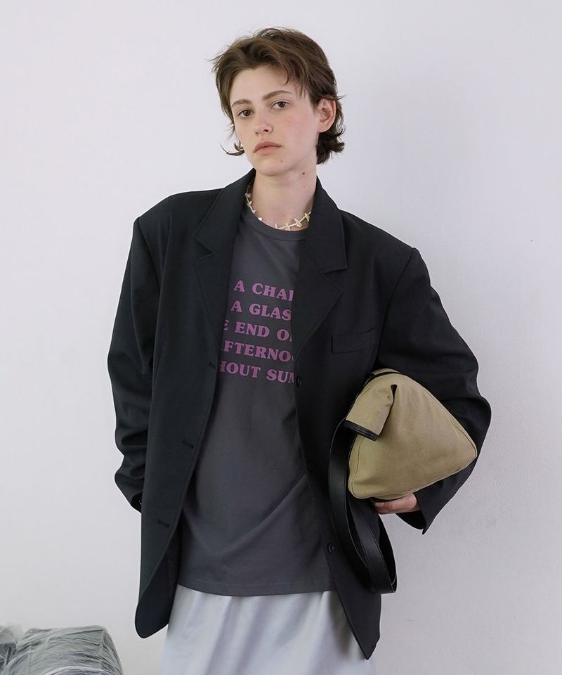 WITHOUTSUMMER（ウィズアウトサマー）の「Row classic jacket_charcoal（Jackets/Outerwear）」