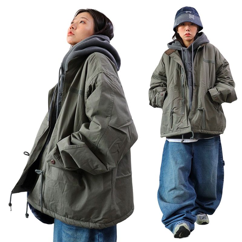 a woolly dumbbell short parka