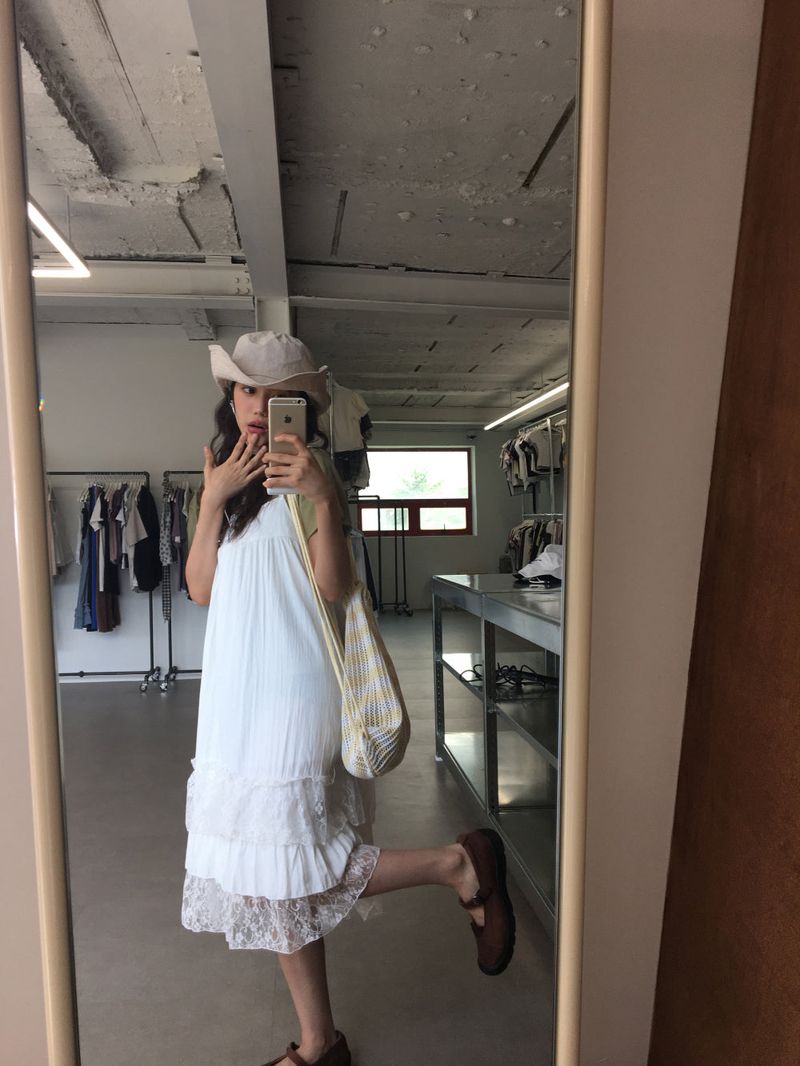 Knit String Backpack (2color)