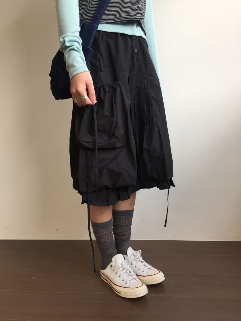 Serena Balloon Midi Skirt (3color)