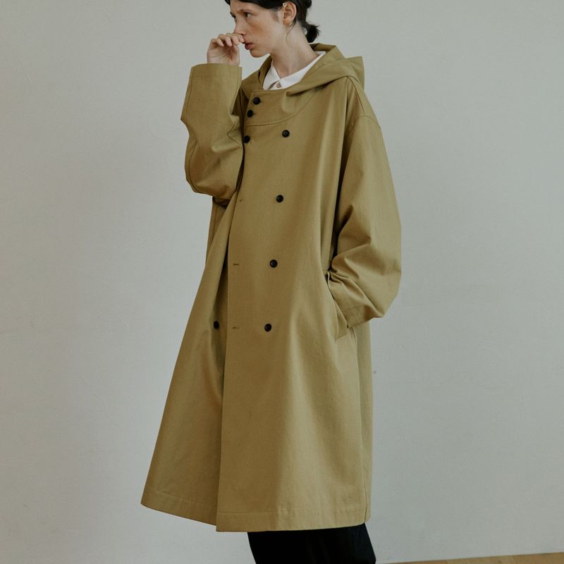 malen（マレン）の「unisex trench hood coat beige（Jackets/Outerwear）」