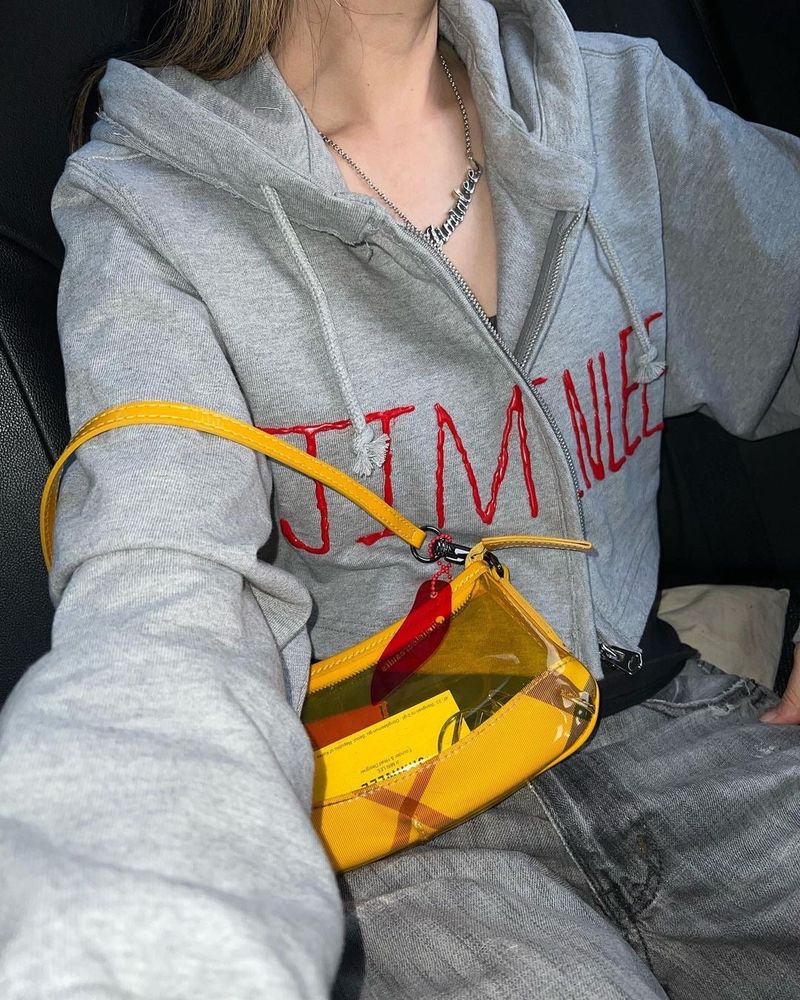 [MADE] CROP JERSEY ZIP-UP GREY