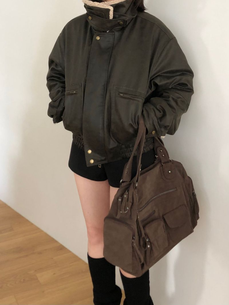 Crack Leather Mustang Jacket (2 colors)