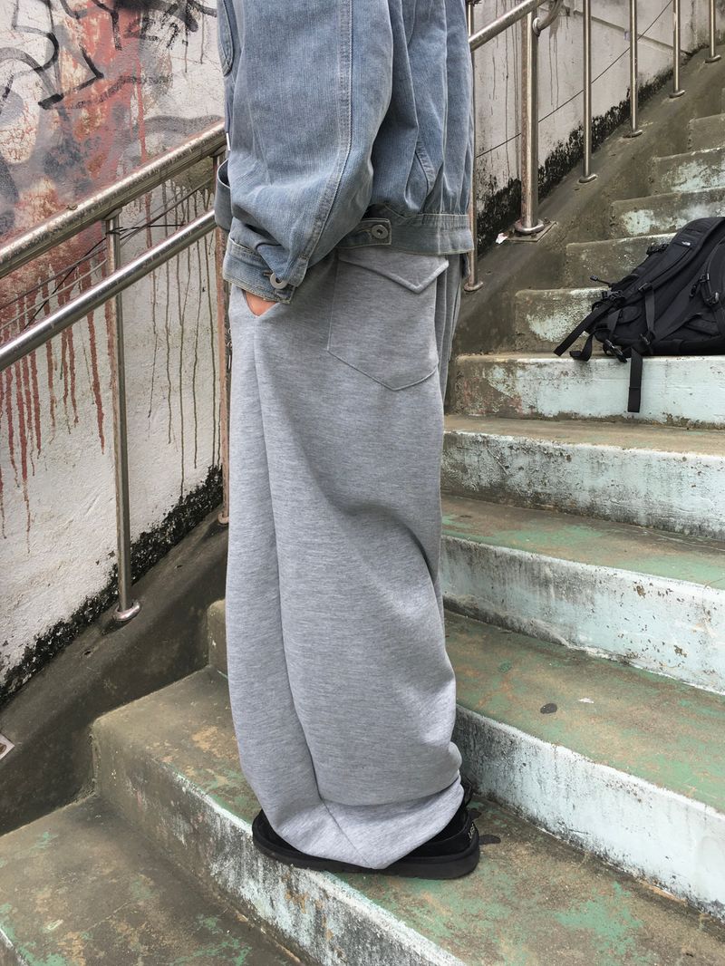 Nod Keyring Pintuck Wide Sweatpants 5C