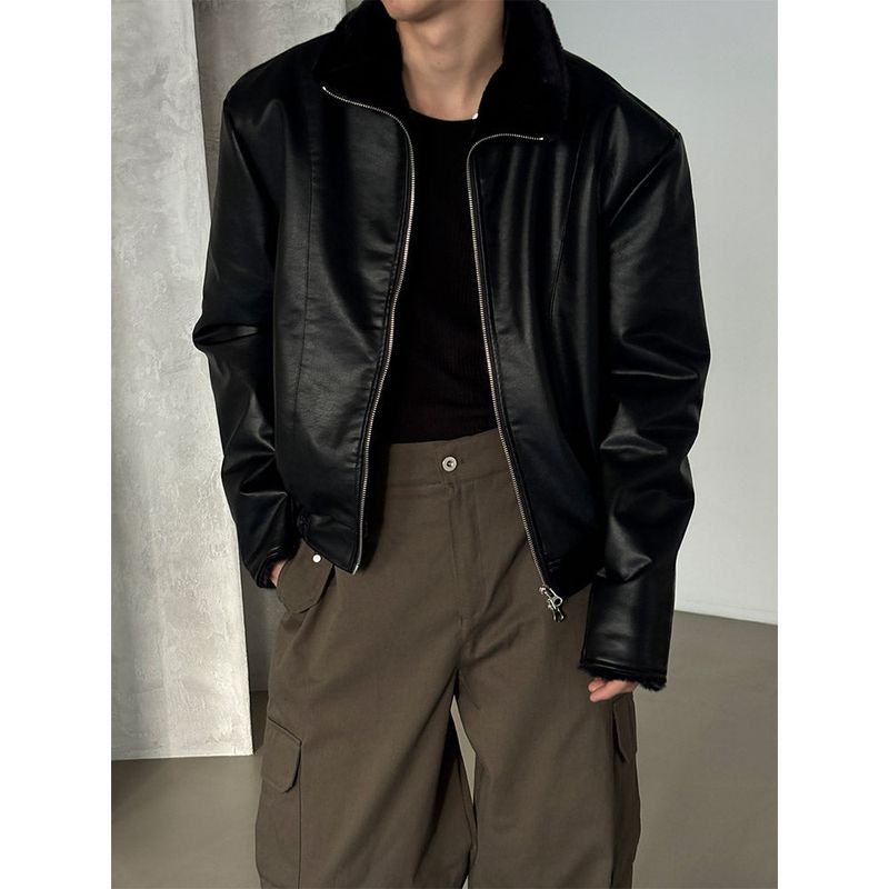 [F/W] クラックファーレザージャケット(2color)