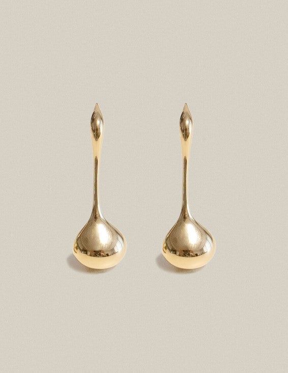 partez（パルテ）の「Mirror Earrings Long Gold（Accessories）」