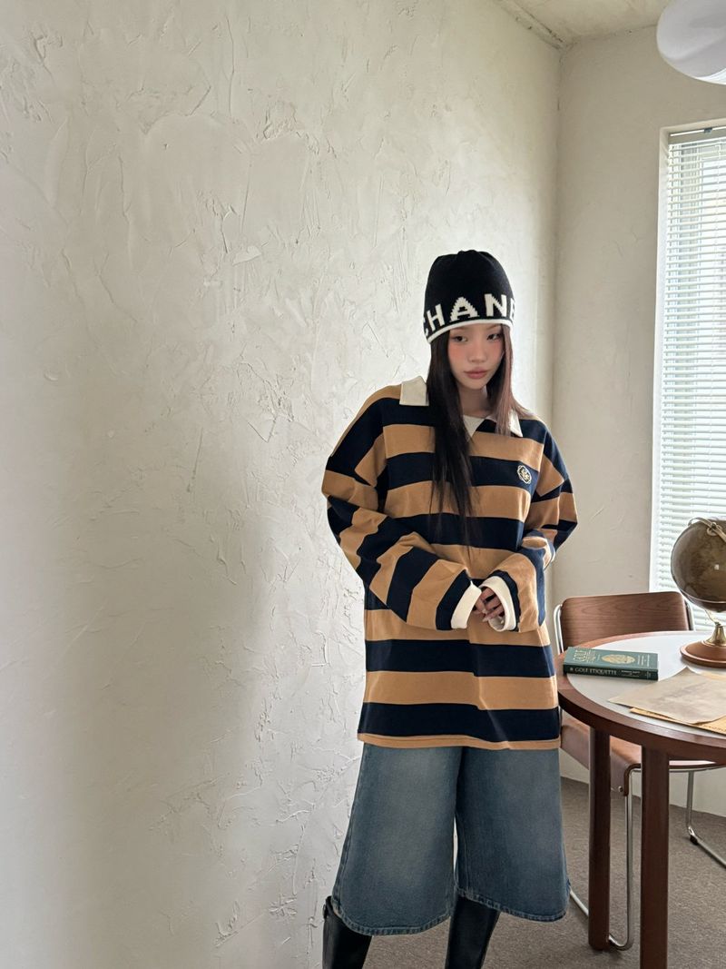 Stripe rugby T