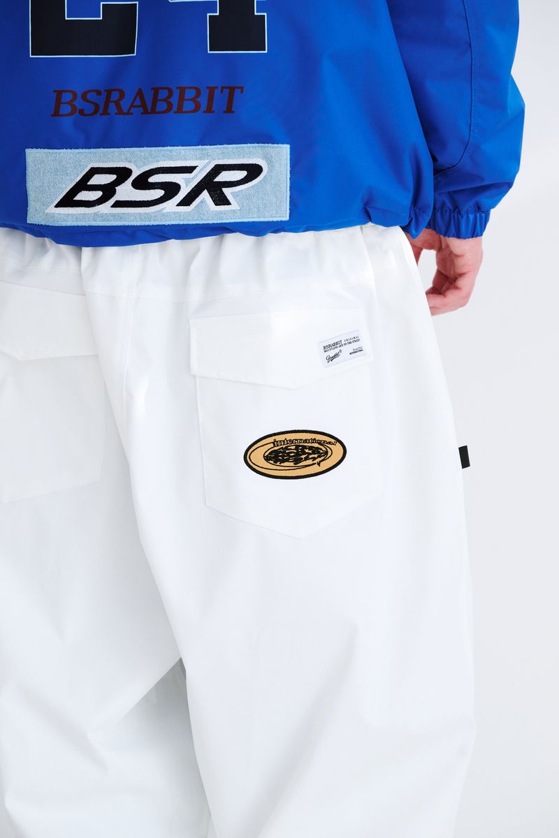 VARIETY PATCH SUPER WIDE VENTILATION PANTS WHITE