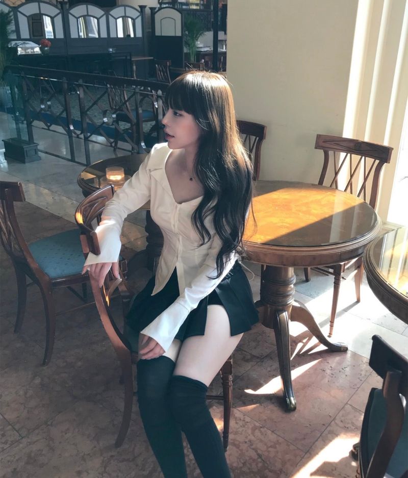 wiz low & frill button pleats sk