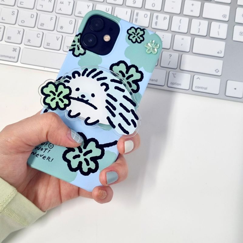 NO NOT NEVER(ノーノットネバー)の「スマホグリップ ラッキーヘッジホッグ(スマホグッズ/小物)」