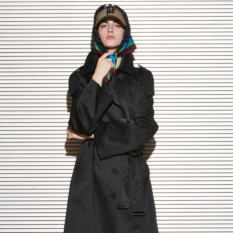  [UNISEX] MILO TRENCH COAT, BLACK