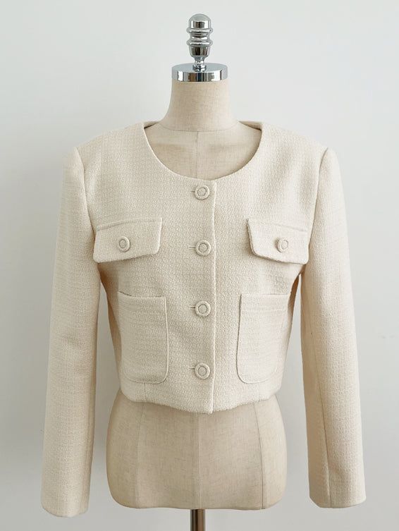 Eve Tweed Crop Jacket