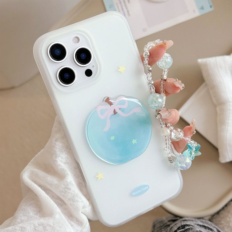 Maison De Theca（メゾン デ テカ）の「Summer Blue Apple Mood Strap Jelly iPhone Case（Smartphone Accessories）」