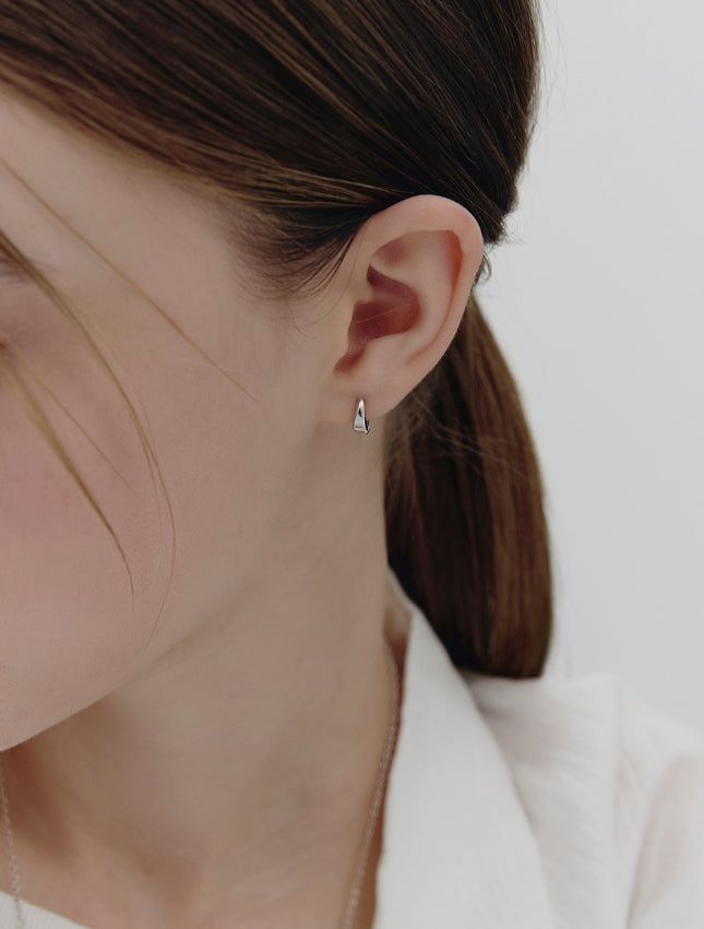 26SS★ Precise Silver (W) One-Touch Earrings S