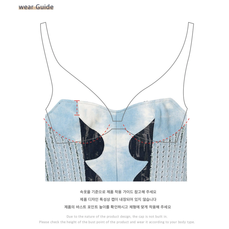 DENIM CORSET TUBE TOP_LIGHT BLUE