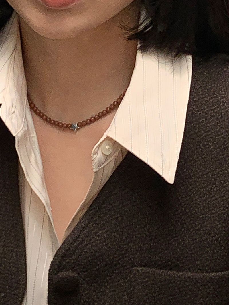 Dimple Stripe Silky Shirt