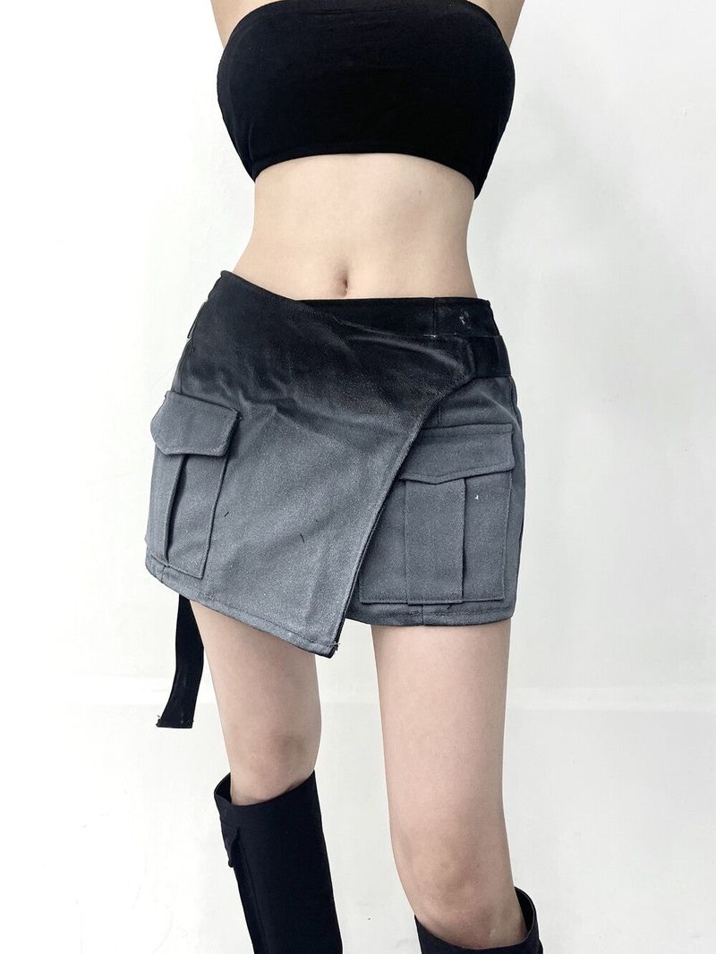 1030. Gradation wrap belt mini sk (2color)