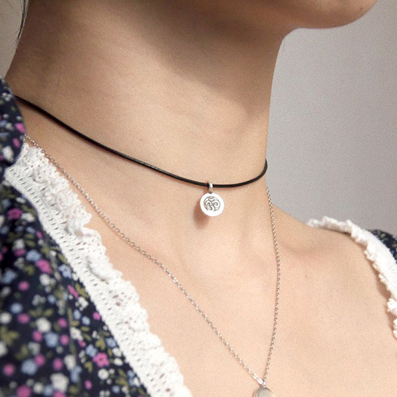 ccnmade（チェチャンナムメイド）の「レザーシルバーネックレス（アクセサリー）」