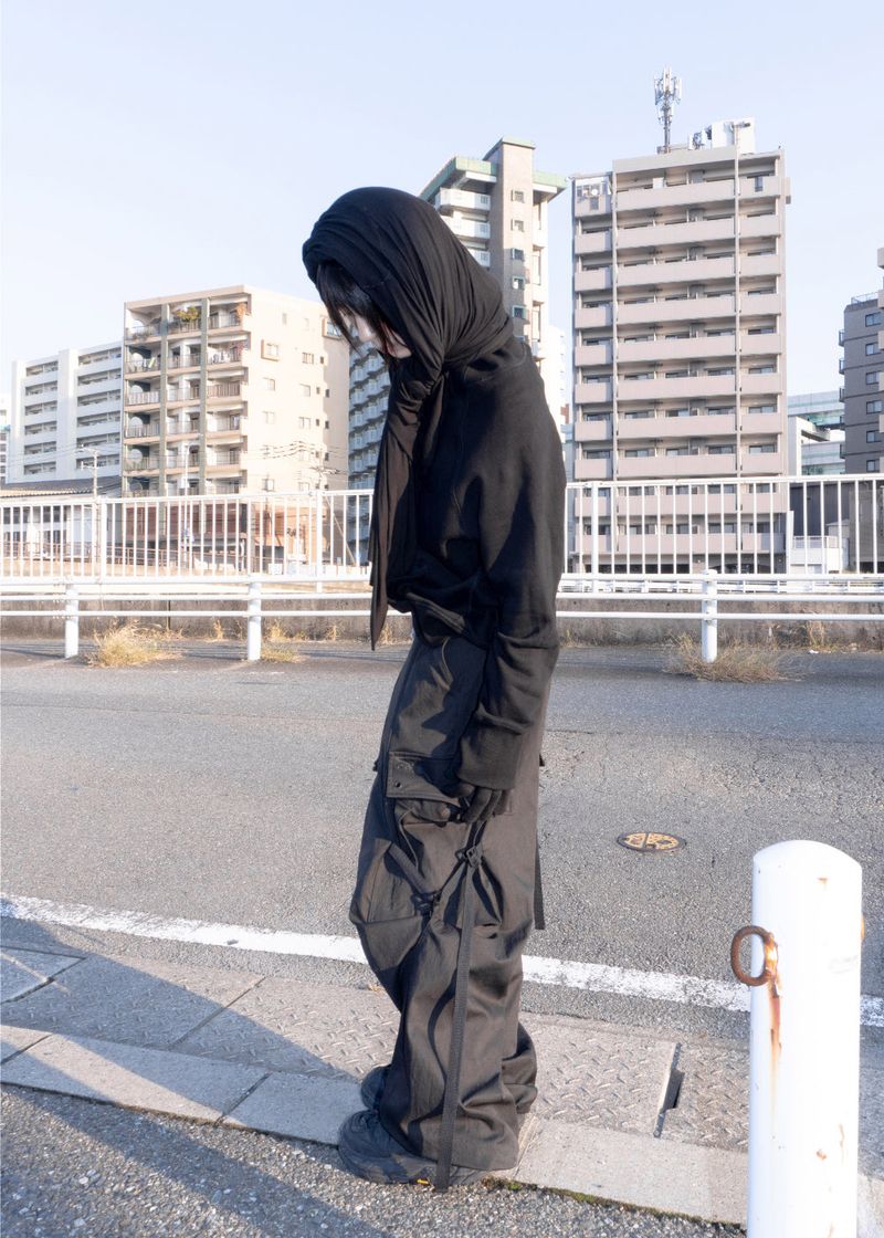 ストラップワイドカーゴパンツ