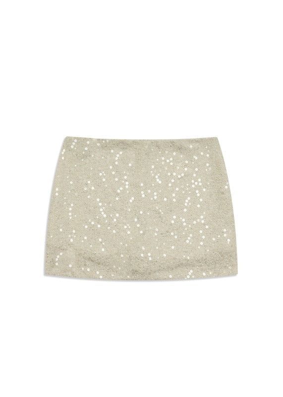 Kyoiii（キョイ）の「SPARKLE MINI SKIRT(WHITE)（Skirts）」