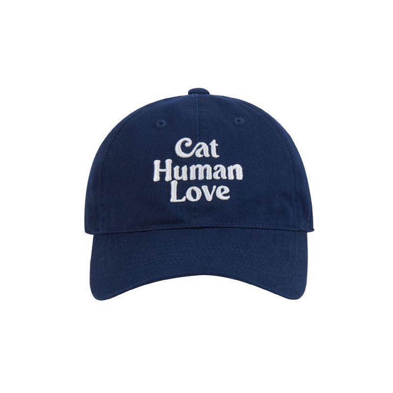 CAT HUMAN LOVE BALL CAP_NAVY