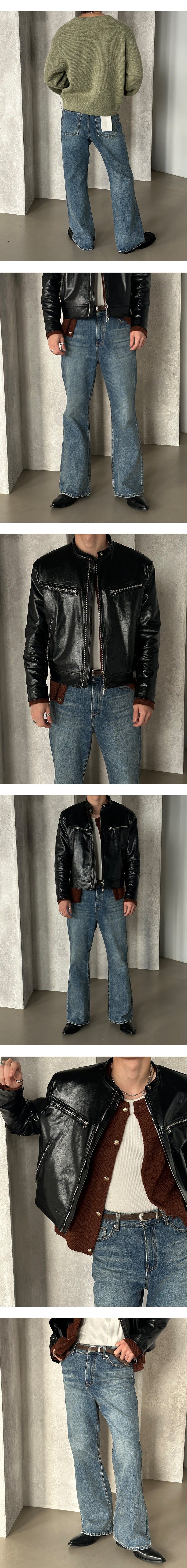 [Unisex] Daily flare denim pants