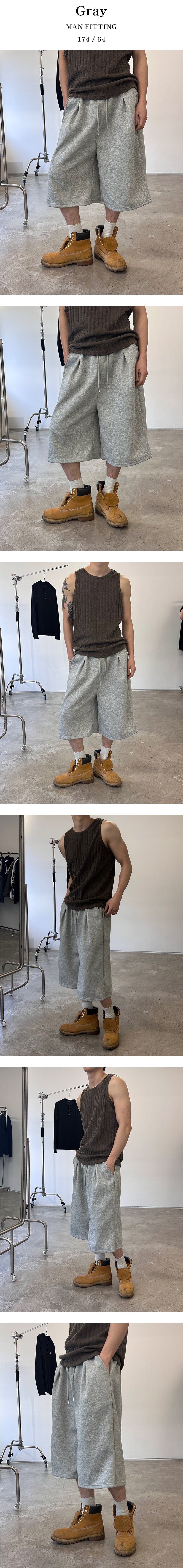 [Unisex] Bermuda sweat pants(2color)