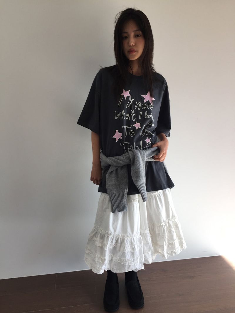 Yacht Frill Tiered Skirt (1color)